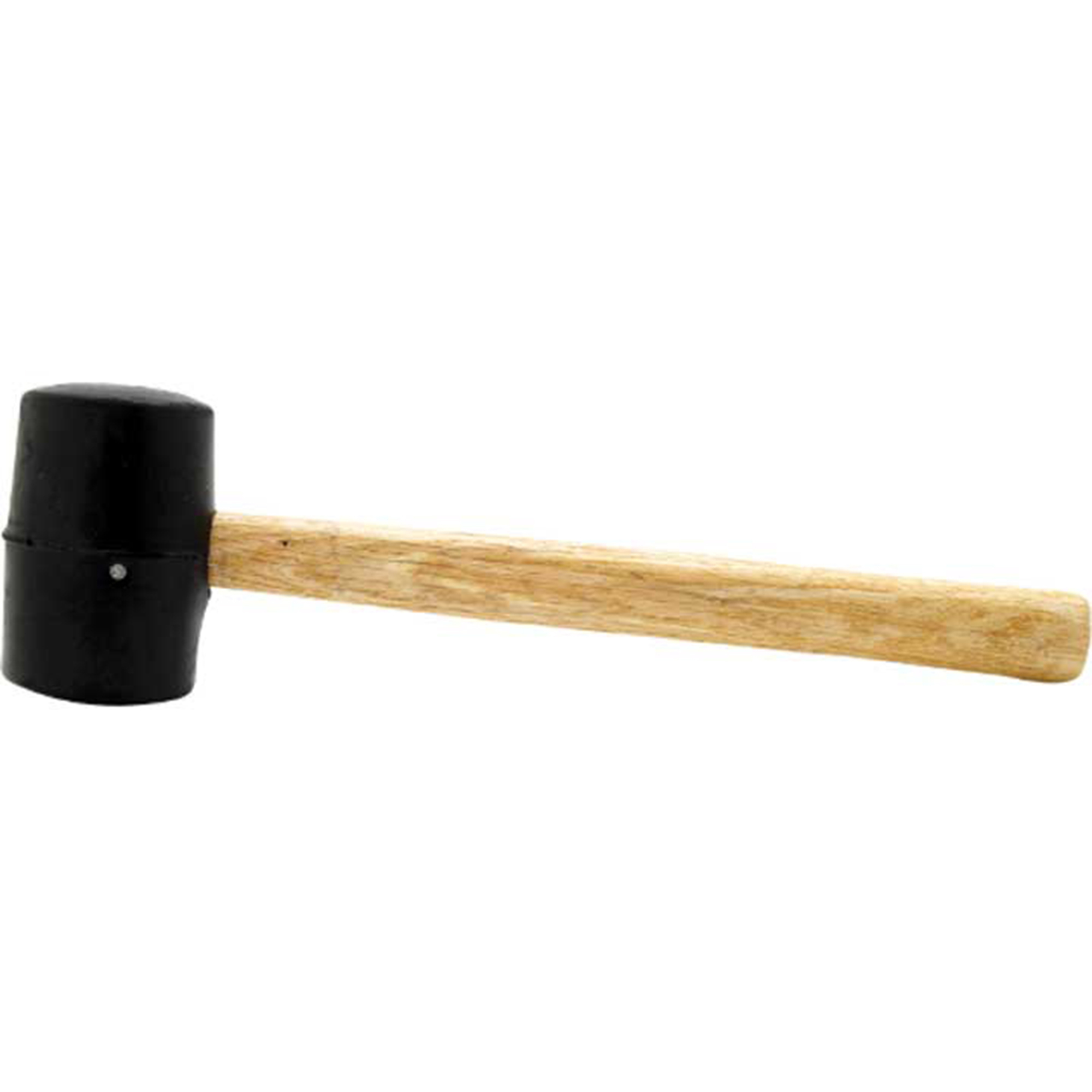 Performance Tool Wood Handle Rubber Mallet — 8 Oz., Non-Marring Head, 11.75in. Length, Model# PRT1129